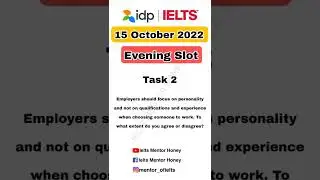 15 October Ielts Exam Review | Evening Slot #shorts #ielts