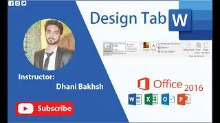 How to use Design Tab in MS Word | All option of Design tab | Watermark | Page Color