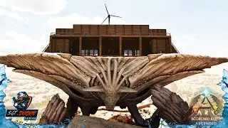 Building A Saloon On The Oasisaur  - Ark Survival Ascended - Scorched Earth