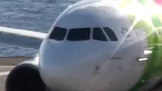 Aterragem Aeroporto Madeira TAP Portugal Airbus A330-200, descolagem TAP Portugal