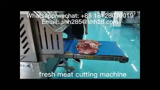 Automatic fresh meat cutting equipment meat slicing machine meat cube cutter meat shredding machine