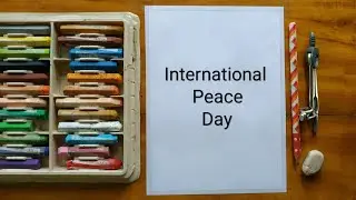 International Peace Day Drawing Easy||World peace Day Poster Drawing Easy||peace day Drawing ideas