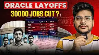 Oracle Layoffs 30,000 😱 AI Taking Over? Indian IT Stocks Crash Explained