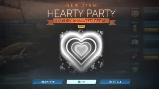 GOLD Hearty Party Challenge How To Do A High Five in Rocket League!!