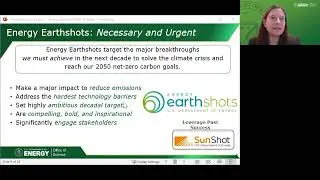 Science Foundations for Energy Earthshots FOA Webinar