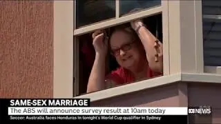 Australian Same Sex Marriage Postal Survey Result - ABC News Channel - November 15 2017