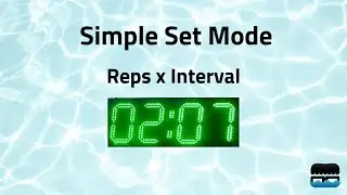 Swimnerd Pace Clock: Simple Set Mode