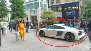Audi R8 V10+ | LOUD Revving | Public Reactions | Acceleration | INDIA