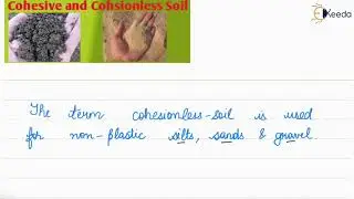 Cohesive soils, cohesionless soils and recommended books