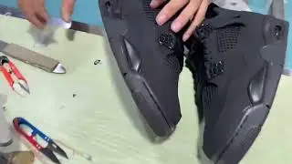 Jordan 4 black cats 2025 from pk factory #jordansneakers #sneakers 