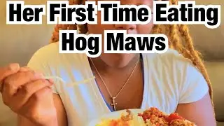 First Time Eating Hog Maws - Hog Maws Reaction