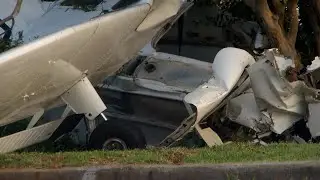 Brookhaven neighborhood stunned after plane crashes into front yard