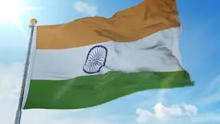 Indian Flag Slow Motion - Copyright Free Video