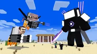 TITAN TVMAN VS SKIBIDI TOILET - Minecraft Animation