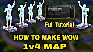 How To Make 1v4 WOW Dynamic Map | No Room Card Map | Wow 1v4 Without Room Card Map | PUBG Bgmj