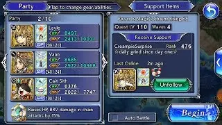[DFFOO-GL]  Power & Magic's Chasm: Rising EX (Awakening Wave 6 Heretics) - 276k Score!