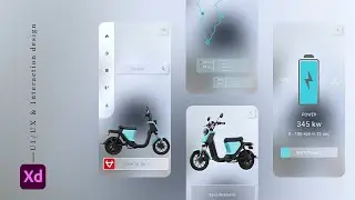 NIU Electrical Bike App Design Using Adobe Xd, prototype, UI/UX