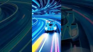 Supercar Tunnel Illusion 🤯 | Mind-Blowing Visual Trick #Shorts