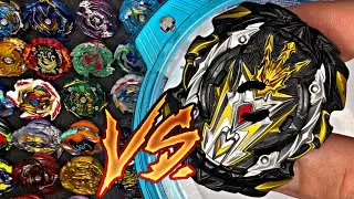 PRIME APOCALIPSE VS TODOS OS BEYBLADES BURST RISE HYPERSPHERE DA COLE&Ccedil;&Atilde;O PETER PLAY!