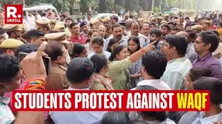 Breaking News: Students Of Uday Pratap College Protest Against WAQF Board In Varanasi