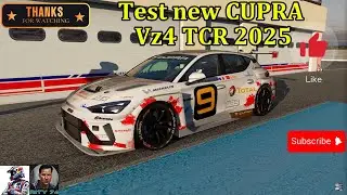 Test new CUPRA LEON VZ4 TCR 2025 #rity74 #cupra  #racing #assettocorsa #paulricard  #camtool #capcut