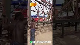 unipole billboard construction