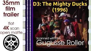 D3: The Mighty Ducks (1996) 35mm film trailer, flat open matte, 4K *CROPPED