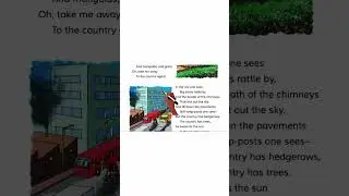 English Poem City streets and country roads by Eleanor Farjeon #poem #class5english