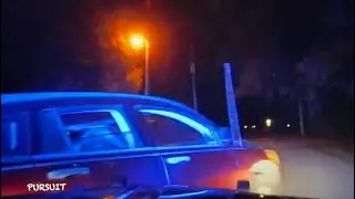 DRUNK DRIVER RAMS FHP CAR!! GETS STOPPED WITH PIT MANEUVER!! 