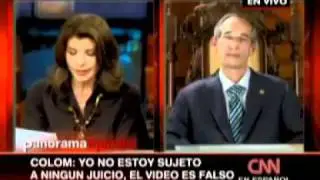 Presidente &Aacute;lvaro Colom en entrevista con CNN