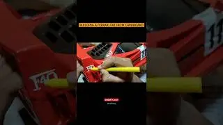 FERRARI F40 BUILD SHORTS#31 | CLASSIC CAR FROM CARDBOARD | #shorts