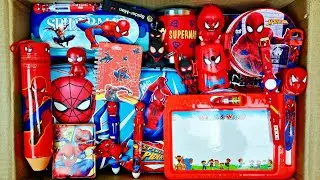 Spiderman stationery, toys & gadgets - pencil box, sharpner, eraser, colour pencils, waxcrayons etc