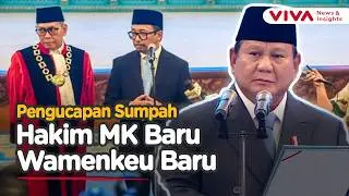 Prabowo Lantik Juda Agung Jadi Wamenkeu dan Adies Kadir Hakim MK