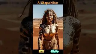 AI Shapeshifter | Desert Warrior Transforms Into Bronze Lizard | Cinematic AI Evolution Sequence 🏜️