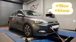 Hyundai I20 1.1 CRDI 75cv Reprogrammation Moteur @ 92cv Digiservices Paris 77 Dyno