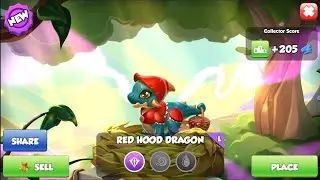 Hatched Legendary Red Hood Dragon | Dragon of the Month | Dragon Mania Legends