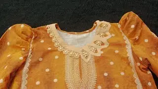 New beautiful neck design by Stitch and Sage|Trending neck design cutting and stitching tutorial 