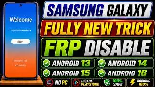 (FRP DISABLE) Samsung Frp Bypass |Android 13-14-15-16 |Fully New Trick 2026 |Frp Lock Removal| No PC