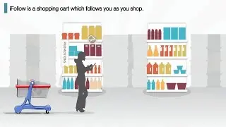 Autonomous shopping cart iFollow