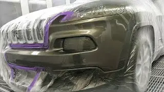 Ремонт пятен на Jeep: Часть 2. Подготовка, маскировка, покраска и полировка