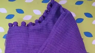 Potli button with boat neck design /potli buttons for blouse stitching/trendy blouse neck design 