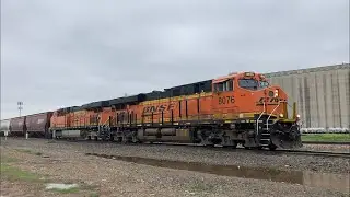 BNSF #8076 leads a Slow Moving G-PILEAP at Saginaw, TX (April 30, 2021)