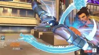 POTG! OLD HANZO! IDDQD HANZO GOD GAMEPLAY OVERWATCH CLASSIC TOP 500 SEASON 13