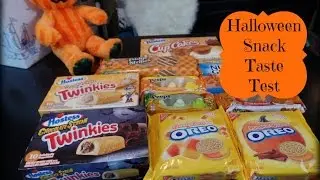 Huge Halloween Snack Taste Test- Pumpkin Spice Oreos, Twinkies, Nutri Grain Bars, Peeps & More