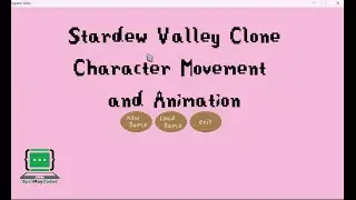 Pygame SDV Clone - Character Movement and Animation