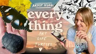 EVERYTHING I drew in a month ❀ Artist vlog May 2025 ❀ Drawings, floods & turtles