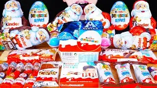 ASMR GIANT KINDER JOY SURPRISE EGGS CHOCOLATE KITKAT ICE CREAM DESSERT MUKBANG킨더 먹방キンダーEATING SOUNDS