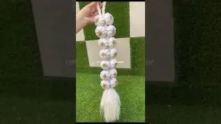 How to make artificial garlic|#handmade #craft #howtomake #kitchen #decoration #viral #trending #yt