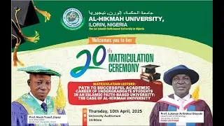 20th MATRICULATION CEREMONY 10-04-2025
