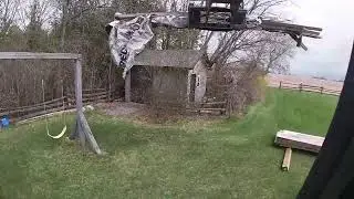Rototilt pallet forks action